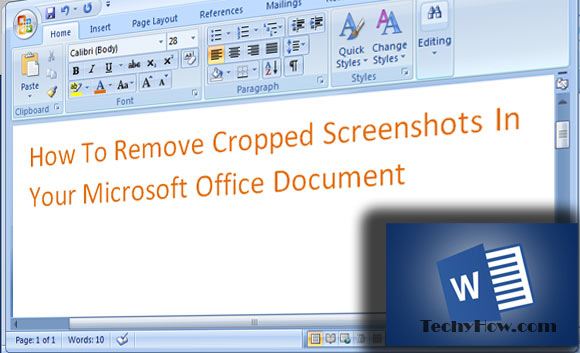 techyhow.com-Remove-Cropped-Screenshots-In-Your-Microsoft-Office-Document