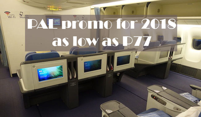 PAL offers discounted flight fares as low as P77 for its 77th Anniversary Promo